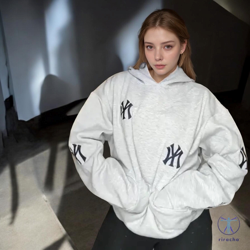 Nyc Embroidered Y2k Hoodie Oversized Shirt Hoodie Sweatshirt