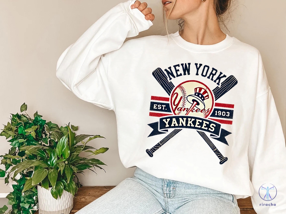 New York Yankees Vintage Sweatshirt Cozy New York Yankees Shirt Chic New York Yankees Hoodie Yankees Hoodie Shirt Sweatshirt Yankees Tshirt riracha 2