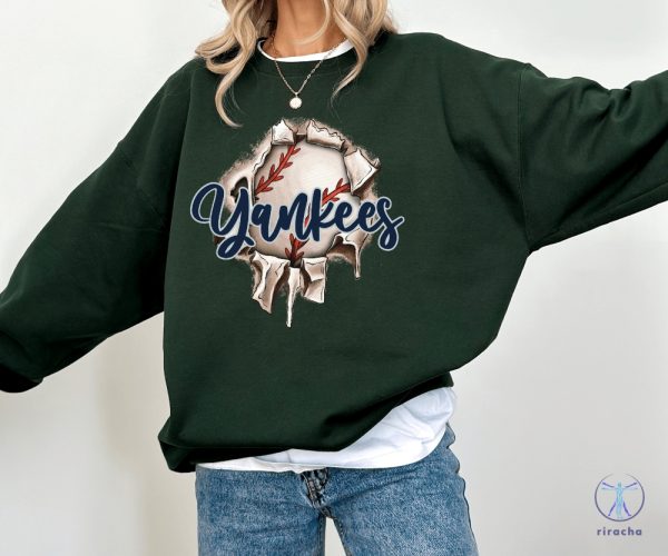 New York Yankees Sweatshirt New York Yankees Shirt Yankees Fan Sweatshirt New York Sports Hoodie Yankees Hoodie Shirt Sweatshirt Yankees Tshirt riracha 1