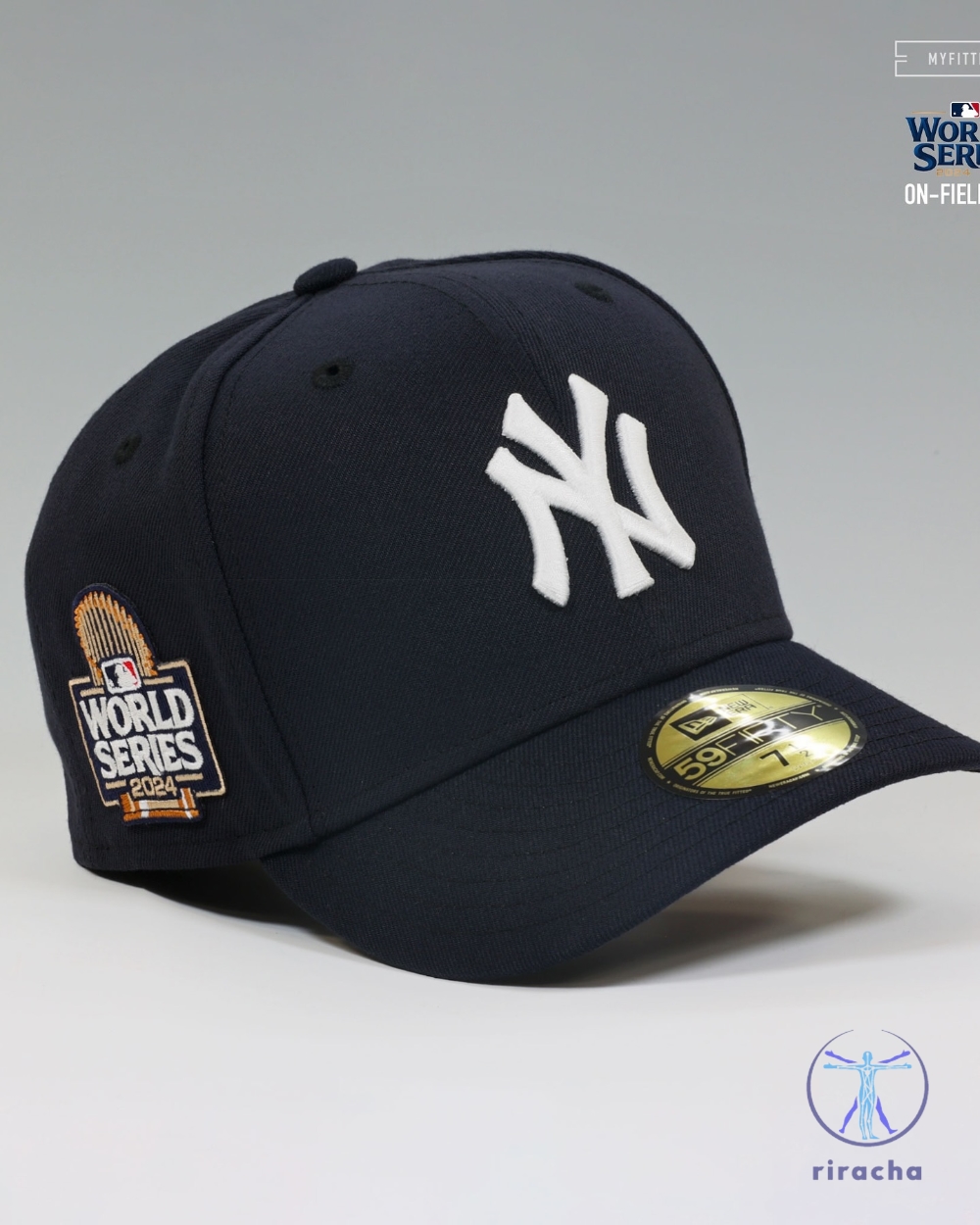 The New York Yankees 2024 World Series On Field Game New Era Fitted Cap Yankees World Series Hat 2024 New York Yankees Hat