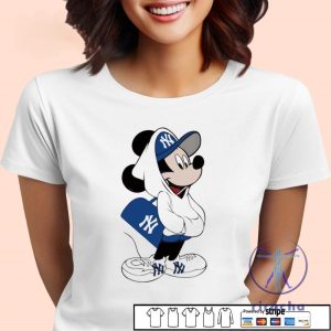 Mickey Mouse Style Pose New York Yankees Shirt Hoodie Sweatshirt riracha 2