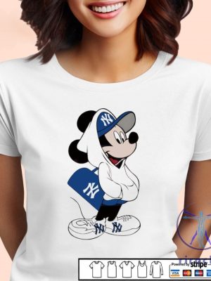 Mickey Mouse Style Pose New York Yankees Shirt Hoodie Sweatshirt riracha 2