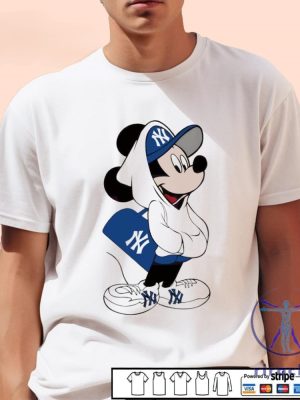 Mickey Mouse Style Pose New York Yankees Shirt Hoodie Sweatshirt riracha 3