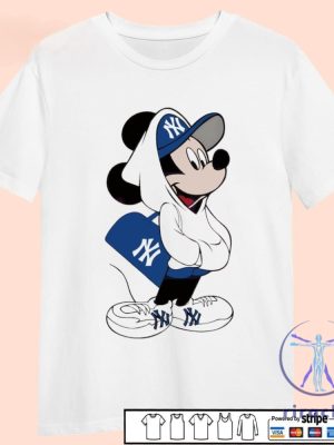 Mickey Mouse Style Pose New York Yankees Shirt Hoodie Sweatshirt riracha 4