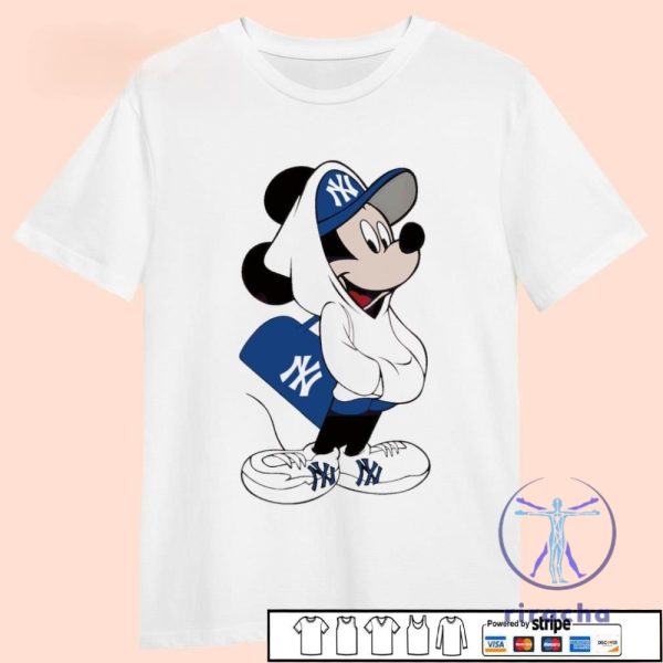 Mickey Mouse Style Pose New York Yankees Shirt Hoodie Sweatshirt riracha 4