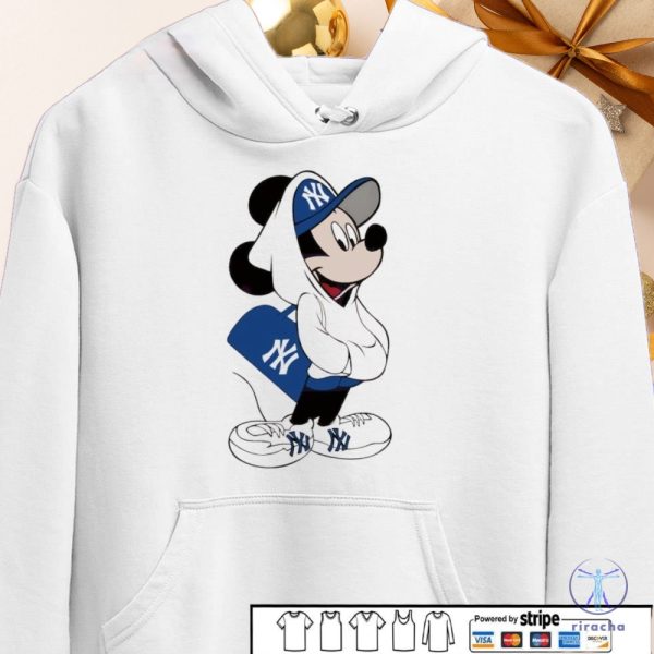 Mickey Mouse Style Pose New York Yankees Shirt Hoodie Sweatshirt riracha 5