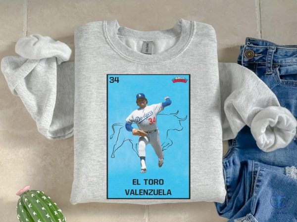 Fernando El Toro Valenzuela Fernando Valenzuela Shirt El Toro Memorial Shirt Fernando Valenzuela Los Angeles Dodgers Shirt Hoodie Sweatshirt riracha 1