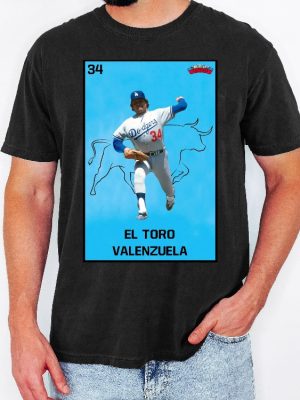 Fernando El Toro Valenzuela Fernando Valenzuela Shirt El Toro Memorial Shirt Fernando Valenzuela Los Angeles Dodgers Shirt Hoodie Sweatshirt riracha 4