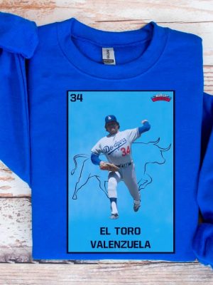 Fernando El Toro Valenzuela Fernando Valenzuela Shirt El Toro Memorial Shirt Fernando Valenzuela Los Angeles Dodgers Shirt Hoodie Sweatshirt riracha 5