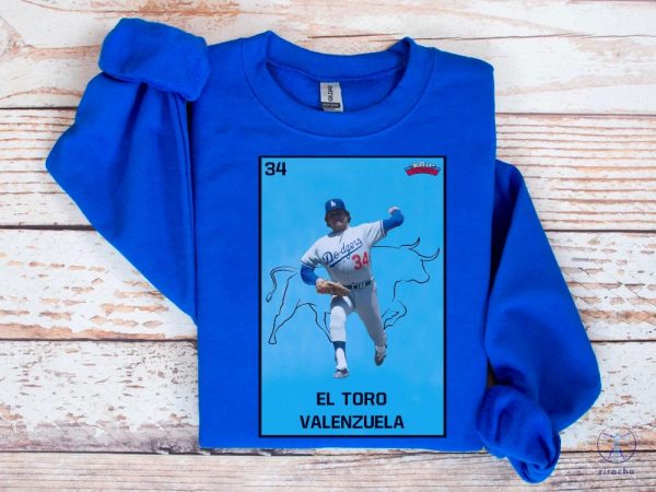 Fernando El Toro Valenzuela Fernando Valenzuela Shirt El Toro Memorial Shirt Fernando Valenzuela Los Angeles Dodgers Shirt Hoodie Sweatshirt riracha 5