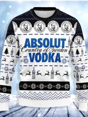 Vodka Ugly Christmas Sweater Sweatshirt Unique Gift For Vodka Lover riracha 2