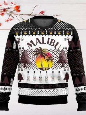 Malibu Ugly Christmas Sweater Sweatshirt Unique Gift For Malibu Lover riracha 2