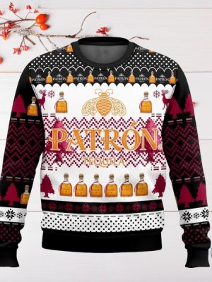 Patron Ugly Christmas Sweater Sweatshirt Unique Gift For Patron Lover riracha 2