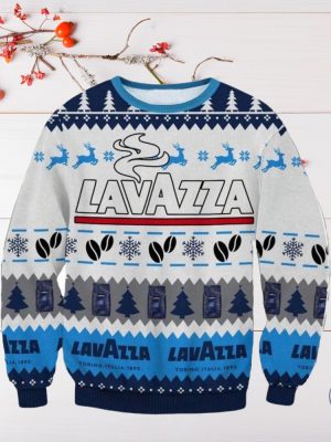 Lavazza Ugly Christmas Sweater Sweatshirt Unique Gift For Lavazza Lover riracha 2