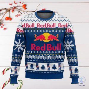 Red Bull Ugly Christmas Sweater Sweatshirt Unique Gift For Red Bull Lover riracha 2