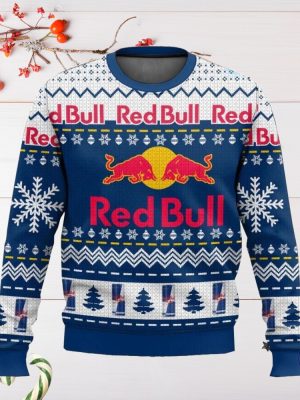 Red Bull Ugly Christmas Sweater Sweatshirt Unique Gift For Red Bull Lover riracha 2