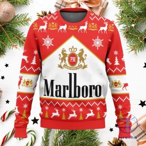 Marlboro Ugly Christmas Sweater Sweatshirt Unique Gift For Marlboro Lover riracha 4