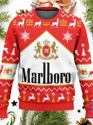 Marlboro Ugly Christmas Sweater Sweatshirt Unique Gift For Marlboro Lover riracha 4