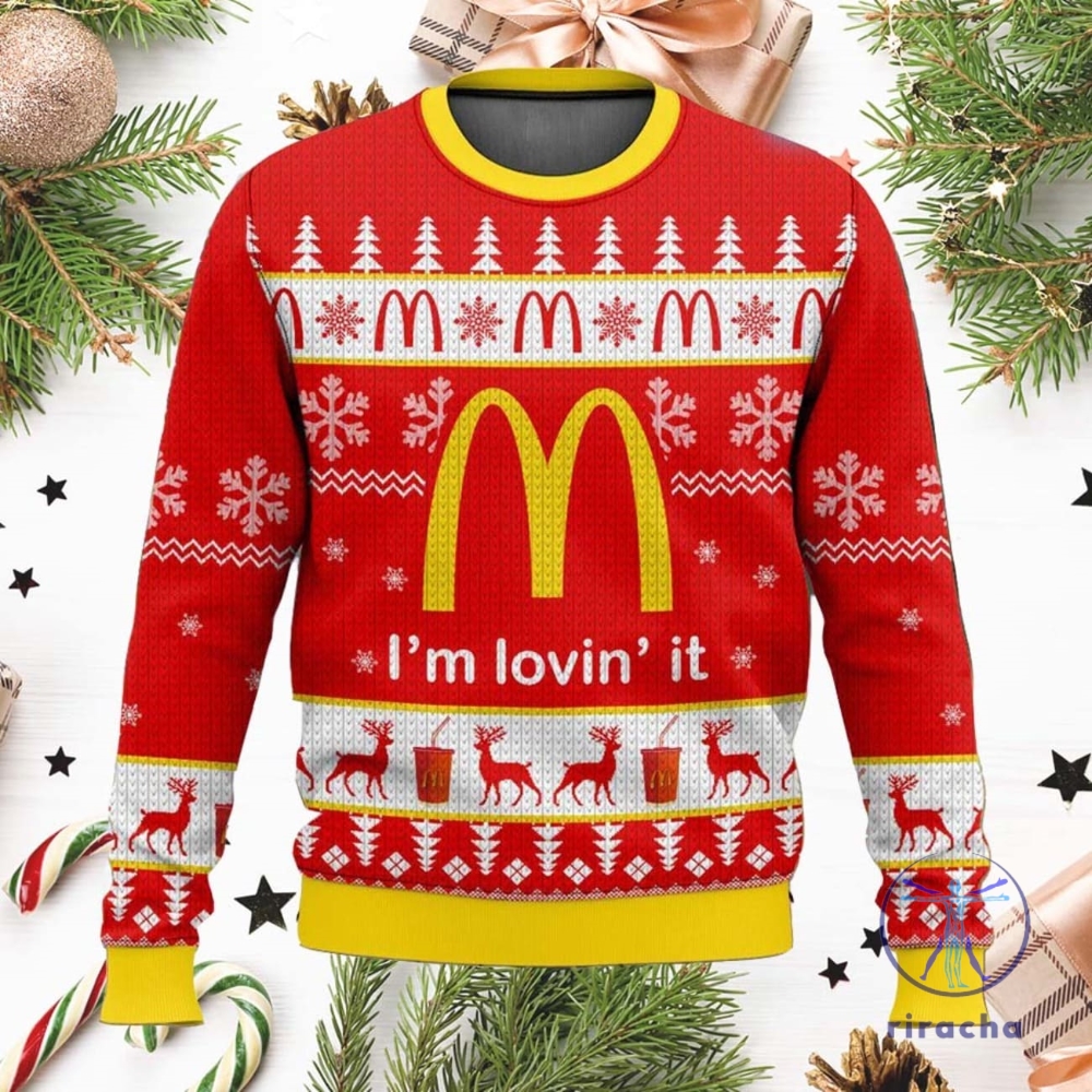 Mcdonalds Ugly Christmas Sweater Sweatshirt Unique Gift For Mcdonalds Lover