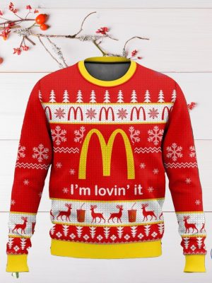 Mcdonalds Ugly Christmas Sweater Sweatshirt Unique Gift For Mcdonalds Lover riracha 2