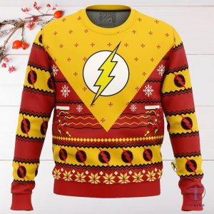 The Flash Ugly Christmas Sweater Sweatshirt Unique Gift For The Flash Lover riracha 3