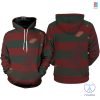 Nightmare On Elm Street Freddy Krueger Hoodie Freddy Krueger Halloween Costume Horror Movie Shirt Freddy Krueger Shirt Freddy Krueger Costume riracha 1