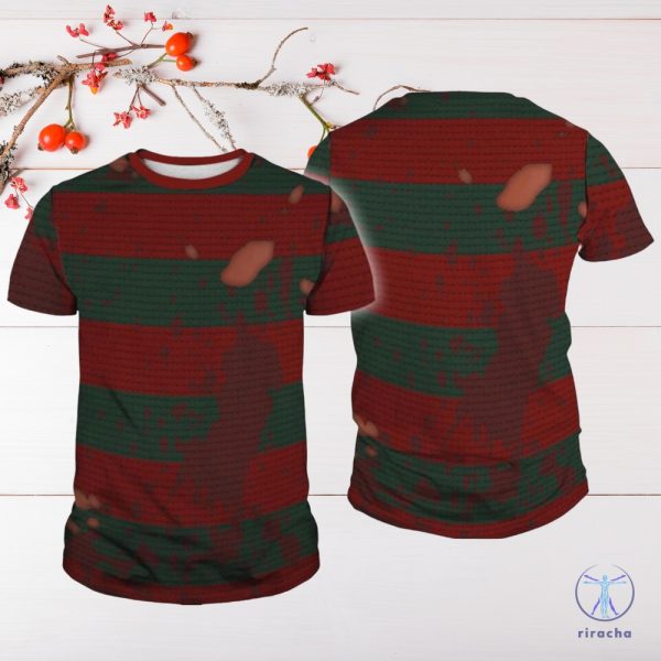 Nightmare On Elm Street Freddy Krueger Hoodie Freddy Krueger Halloween Costume Horror Movie Shirt Freddy Krueger Shirt Freddy Krueger Costume riracha 4