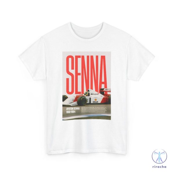 Airton Senna Unisex Tee F1 Enthusiast Shirt Racing Car Fan Top Formula One Apparel Airton Senna F1 Shirt Hoodie Sweatshirt riracha 1