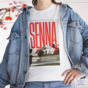 Airton Senna Unisex Tee F1 Enthusiast Shirt Racing Car Fan Top Formula One Apparel Airton Senna F1 Shirt Hoodie Sweatshirt riracha 4