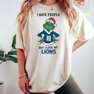 I Hate People But I Love My Lions Shirt Detroit Lions Grinchmas Sweatshirt Grinchmas Detroit Lions Hoodie Football Santa Shirt Hoodie Sweatshirt riracha 4