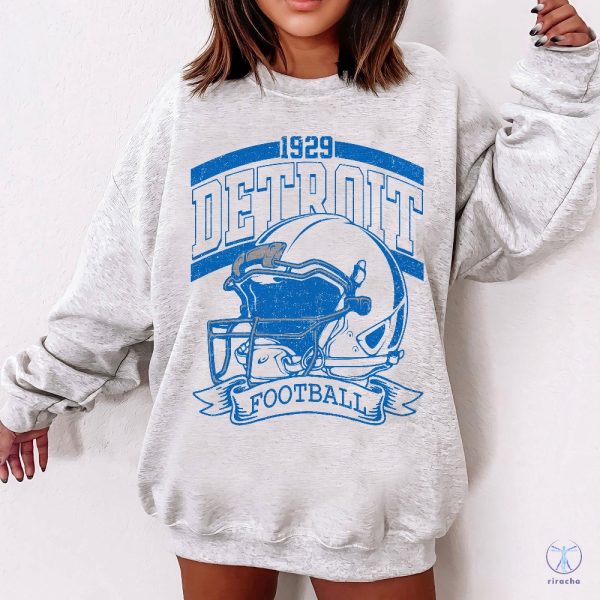 Vintage 90S Style Detroit Lions Sweatshirt Game Day Shirt Detroit Lions Shirt Sunday Detroit Lions Shirt Detroit Lions T Shirt Hoodie riracha 3