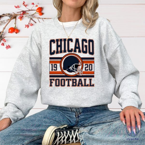 Vintage Chicago Football Sweatshirt Chicago Football Game Day Chicago Hoodie Chicago Bears T Shirt Hoodie Sweatshirt riracha 4