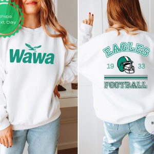 Eagles Wawa Sweatshirt Philadelphia Eagles Shirt Philly Wawa Hoodie Game Day Shirt Philadelphia Football Philadelphia Eagles T Shirt Hoodie riracha 3