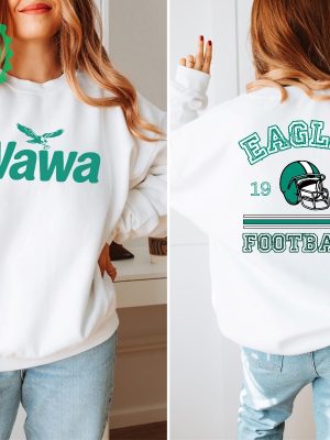 Eagles Wawa Sweatshirt Philadelphia Eagles Shirt Philly Wawa Hoodie Game Day Shirt Philadelphia Football Philadelphia Eagles T Shirt Hoodie riracha 3