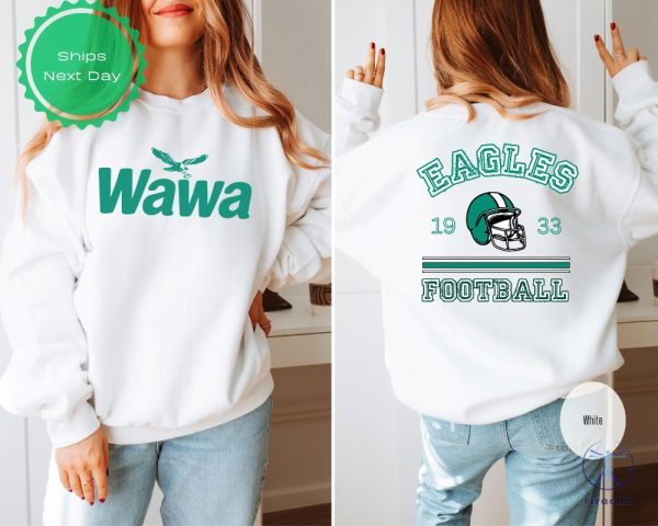 Eagles Wawa Sweatshirt Philadelphia Eagles Shirt Philly Wawa Hoodie Game Day Shirt Philadelphia Football Philadelphia Eagles T Shirt Hoodie riracha 3