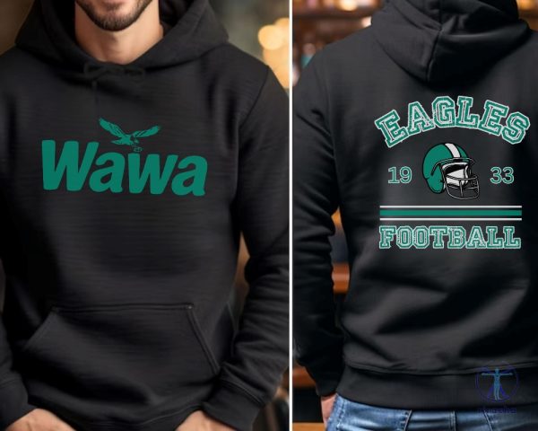 Eagles Wawa Sweatshirt Philadelphia Eagles Shirt Philly Wawa Hoodie Game Day Shirt Philadelphia Football Philadelphia Eagles T Shirt Hoodie riracha 4