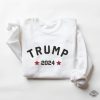 Embroidered Trump 2024 Sweatshirt Shirt Hoodie Pro Trump Embroidered Crewneck Right Wing Shirt Unique riracha 1