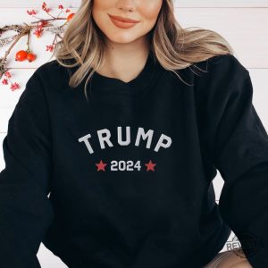 Embroidered Trump 2024 Sweatshirt Shirt Hoodie Pro Trump Embroidered Crewneck Right Wing Shirt Unique riracha 7