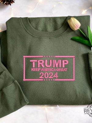 Embroidered Trump Sweatshirt Shirt Hoodie Maga Trump T Shirt Trump 2024 Embroidered Shirts Unique riracha 2