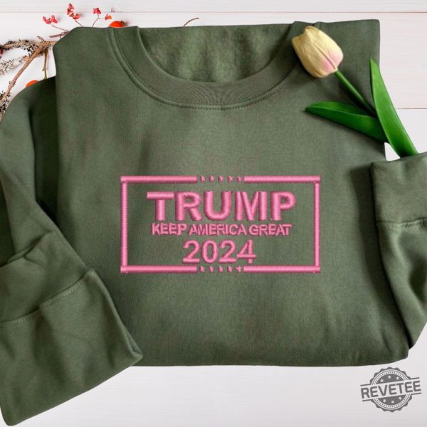 Embroidered Trump Sweatshirt Shirt Hoodie Maga Trump T Shirt Trump 2024 Embroidered Shirts Unique riracha 4