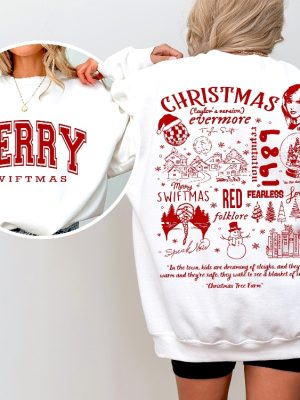 Merry Swiftmas Crewneck Sweatshirt Hoodie T Shirt Unique riracha 2