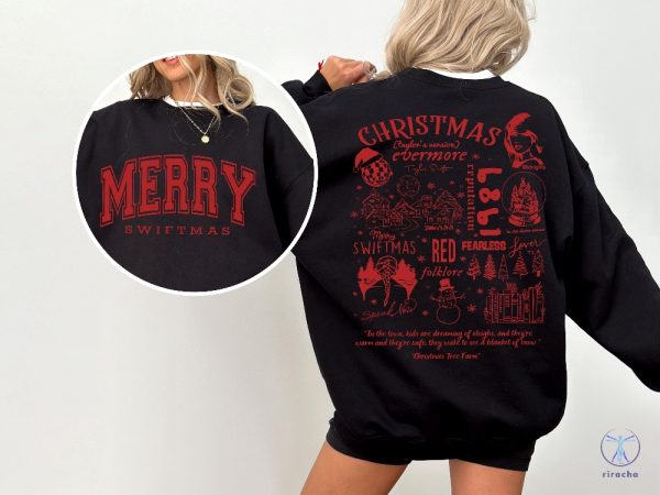 Merry Swiftmas Crewneck Sweatshirt Hoodie T Shirt Unique riracha 3