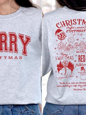 Merry Swiftmas Crewneck Sweatshirt Hoodie T Shirt Unique riracha 4