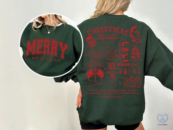 Merry Swiftmas Crewneck Sweatshirt Hoodie T Shirt Unique riracha 5