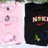 Mrs And Mr Grinch Christmas Nike Embroidered Sweatshirt T Shirt Hoodie Christmas Gift For Couple riracha 1