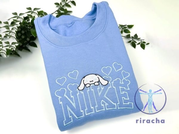 Nike Cinnamoroll Embroidered Sweatshirt Hoodie T Shirt Gift For Family Gift For Man Gift For Woman Unique riracha 1