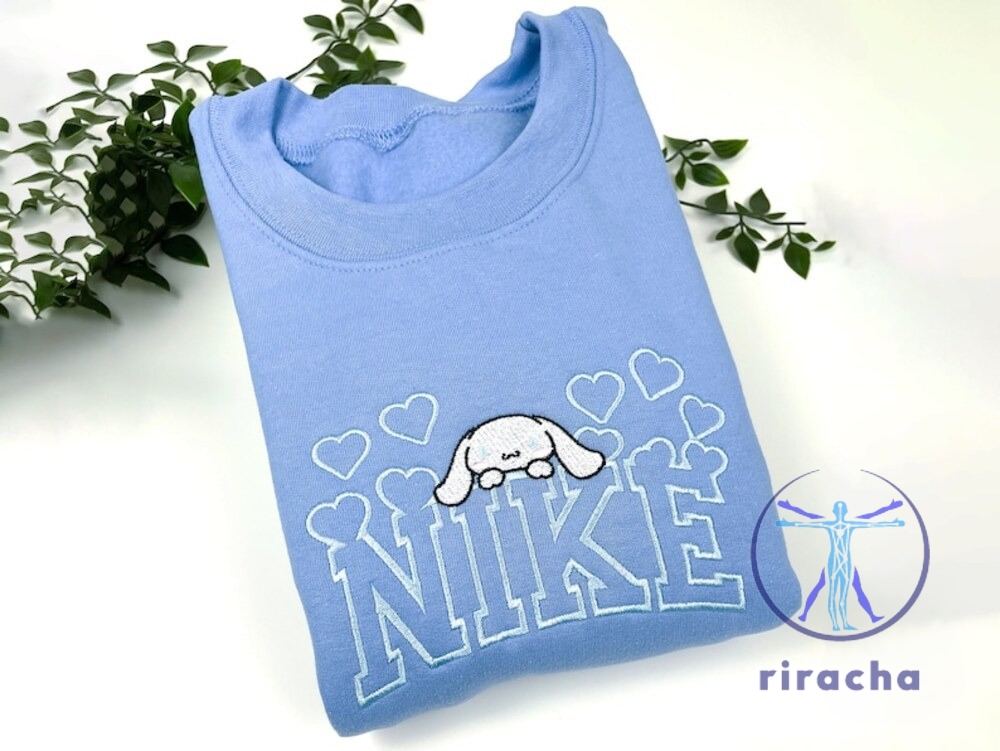 Nike Cinnamoroll Embroidered Sweatshirt Hoodie T Shirt Gift For Family Gift For Man Gift For Woman Unique