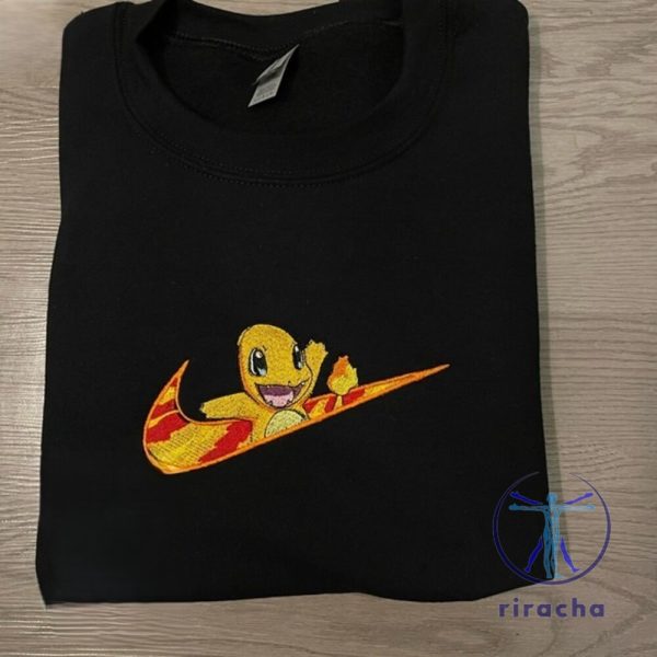 Charmander Pokemon Nike Anime Embroidered Sweatshirt T Shirt Hoodie Pokemon Christmas Gifts riracha 1