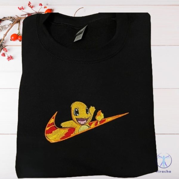 Charmander Pokemon Nike Anime Embroidered Sweatshirt T Shirt Hoodie Pokemon Christmas Gifts riracha 2