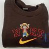 One Piece Luffy Nike Embroidered Sweatshirt T Shirt Hoodie Unique riracha 1